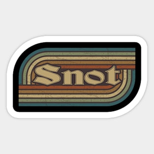 snot vintage stripes Sticker
